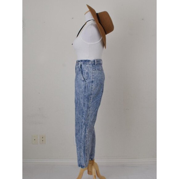 Vintage 90s High Waisted Acid Wash Tapered Jeans by CHIC | 26‎ waist - Picture 2 of 10